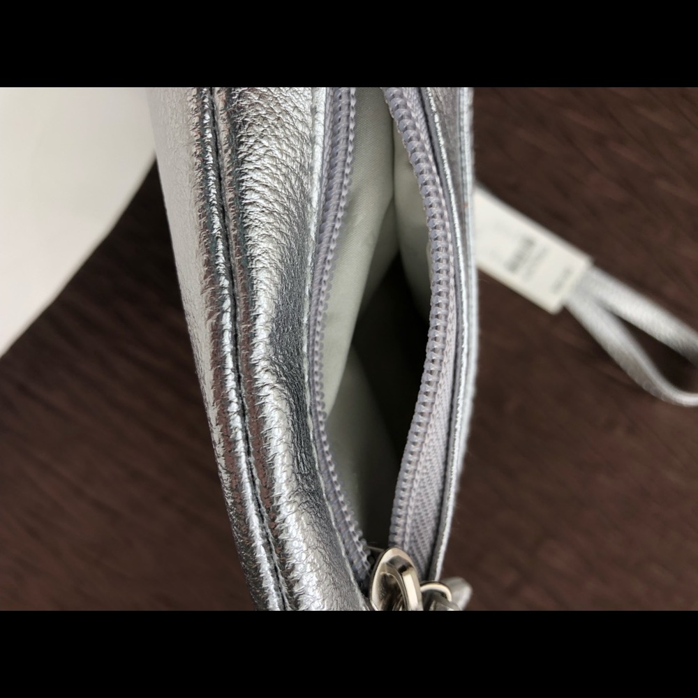 NWT Silver wristlet - Picture 5 of 6